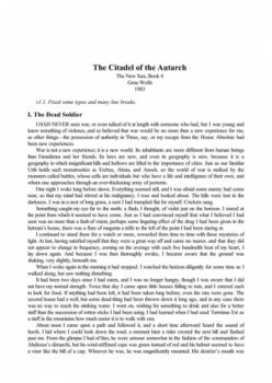 [New Sun 04] The Citadel of the Autarch