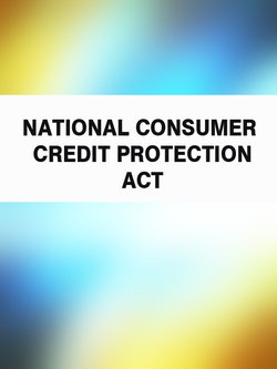 National Consumer Credit Protection Act