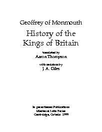 History Of The Kings Of Britain