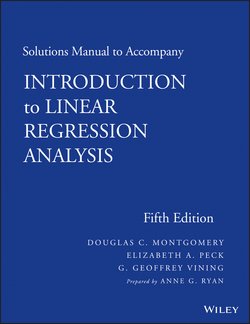 Solutions Manual to Accompany Introduction to Linear Regression Analysis