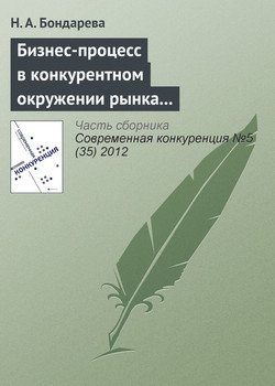 Бизнес-процесс в конкурентном окружении рынка образовательных услуг