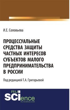 Процессуальные средства защиты частных интересов субъектов малого предпринимательства в России