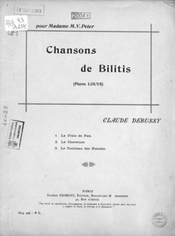 Chansons de Bilitis
