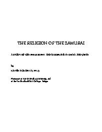 The religion of the samurai