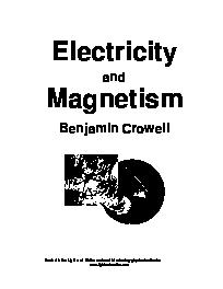 Physics: Electricity and Magnetism
