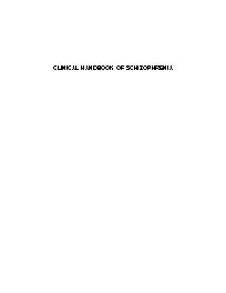 Clinical Handbook of Schizophrenia