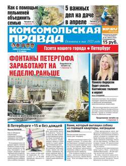 Комсомольская правда. Санкт-Петербург 38с-2016