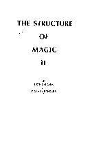 The Structure Of Magic Vol. 2