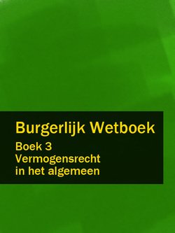 Burgerlijk Wetboek boek 3