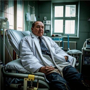 Приезд мецената в больницу