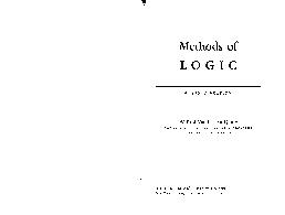 Methods of Logic