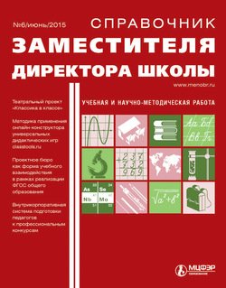 Справочник заместителя директора школы № 6 2015