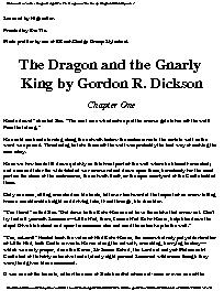 The Dragon and the Gnarly King