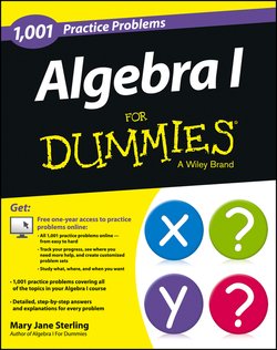 Algebra I: 1,001 Practice Problems For Dummies 