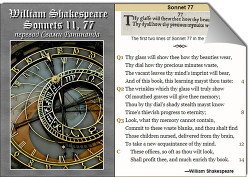 Уильям Шекспир Сонеты 11, 77, — литературный перевод Свами Ранинанда
