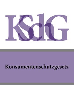 Konsumentenschutzgesetz – KSchG