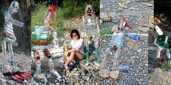 Скала Киселева. Мои мусорные скульптуры 