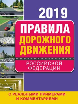 Правила дорожного движения Российской Федерации 2019 с реальными примерами и комментариями