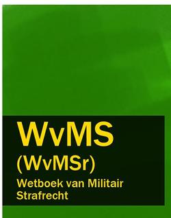 Wetboek van Militair Strafrecht – WvMS