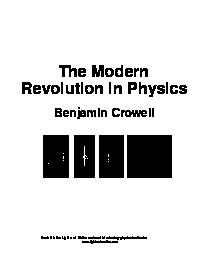 Physics: The Modern Revolution in Physics