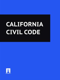 California Civil Code