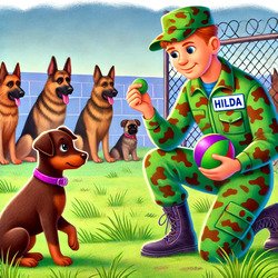 Хильда и Шелби. Первая прогулка