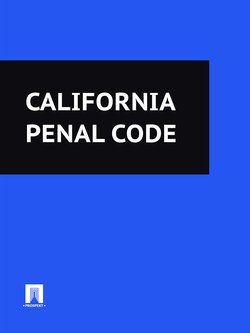 California Penal Code