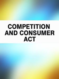 Competition and Consumer Act