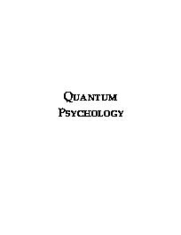 Quantum Psychology