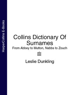 Collins Dictionary Of Surnames: From Abbey to Mutton, Nabbs to Zouch